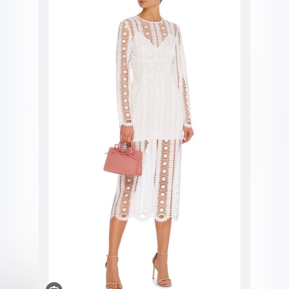 Alice McCall Like a Dream Lace Midi Dress in porcelain. Size 6. NWT, never worn